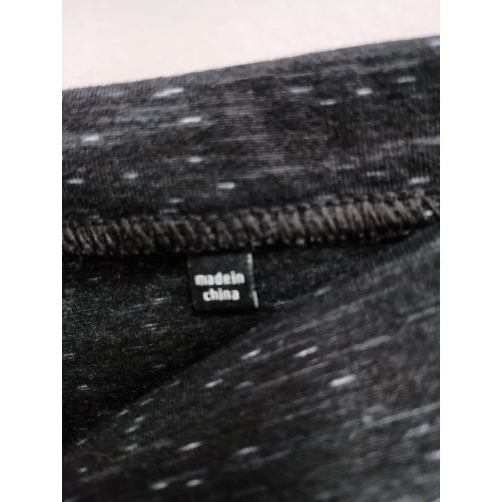 CAbi Womens Skirted M Legging Small Gray Space Dye Ankle Activewear #3210 - Picture 6 of 8